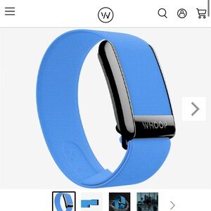Whoop hydroknit bracelet wrist band tidal blue